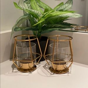 2 Candle holders 100 candles